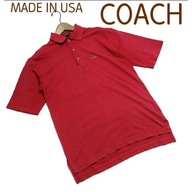 COACH(コーチ)のCOACH　状態良好　MADE IN USA　レア物　コットン100% メンズのトップス(ポロシャツ)の商品写真