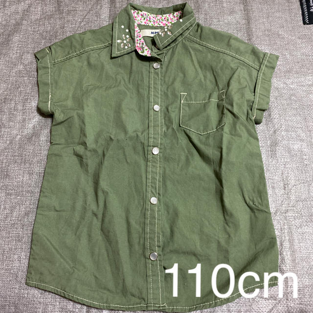 MPS(エムピーエス)の【4】110cm ライトオン　半袖シャツ　# キッズ/ベビー/マタニティのキッズ服女の子用(90cm~)(Tシャツ/カットソー)の商品写真