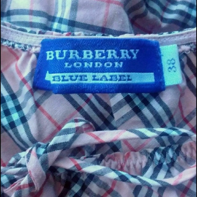 BURBERRY(バーバリー)のBurberry　状態良好　ピンク系 ノバチェック　コットン100%　カットソー レディースのトップス(カットソー(半袖/袖なし))の商品写真