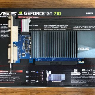 エイスース(ASUS)のASUS NVIDIA GT710搭載GT710-SL-2GD5-BRK(PCパーツ)