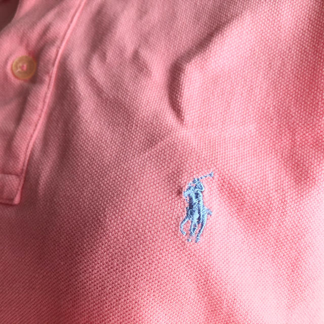 POLO RALPH LAUREN(ポロラルフローレン)の【Polo by Ralph Lauren】定番コットン 半袖ポロシャツ ピンク レディースのトップス(ポロシャツ)の商品写真