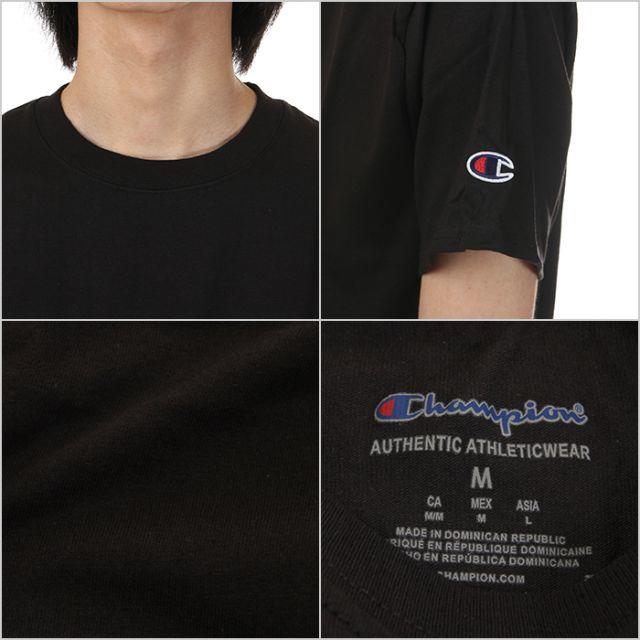 Champion(チャンピオン)の【訳あり】チャンピオン Tシャツ M 黒 USAモデル メンズのトップス(Tシャツ/カットソー(半袖/袖なし))の商品写真