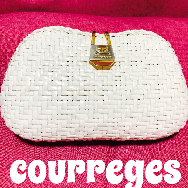 courreges ホワイトカゴバッグ