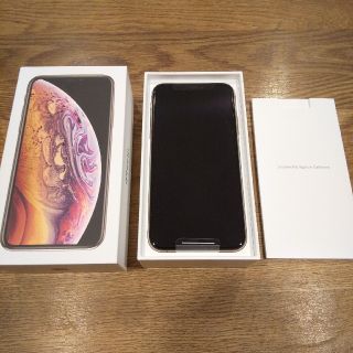 アイフォーン(iPhone)の6月購入 iPhoneXS 256GB ゴールド SIMロック解除済み(スマートフォン本体)