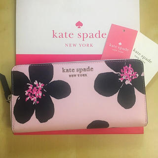 ケイトスペードニューヨーク(kate spade new york)のケイトスペード♠︎新品Cameron grand floraジップラウンド長財布(財布)