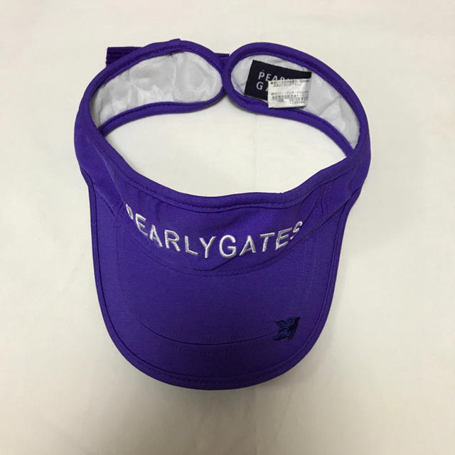 PEARLY GATES(パーリーゲイツ)のPEARLY GATES パーリーゲイツ サンバイザー レディース M スポーツ/アウトドアのゴルフ(その他)の商品写真