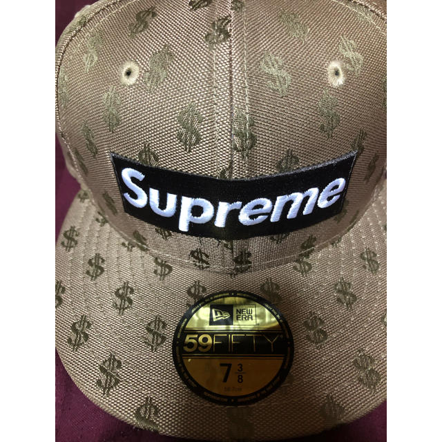 supreme monogram newera cap 7 3/8帽子