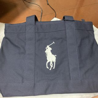 ポロラルフローレン(POLO RALPH LAUREN)のポロラルフローレン　トート　紺色　POLO 中古(トートバッグ)