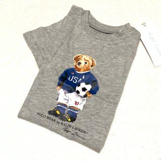 ラルフローレン(Ralph Lauren)のSALE⑅︎◡̈︎* 新品 サッカー ベア コットンTシャツ 12M/80(Ｔシャツ)