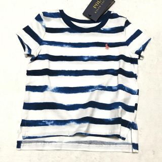 ポロラルフローレン(POLO RALPH LAUREN)のSALE⑅︎◡̈︎* 新品✨タイダイ ボーダー コットンTシャツ 5(115)(Tシャツ/カットソー)