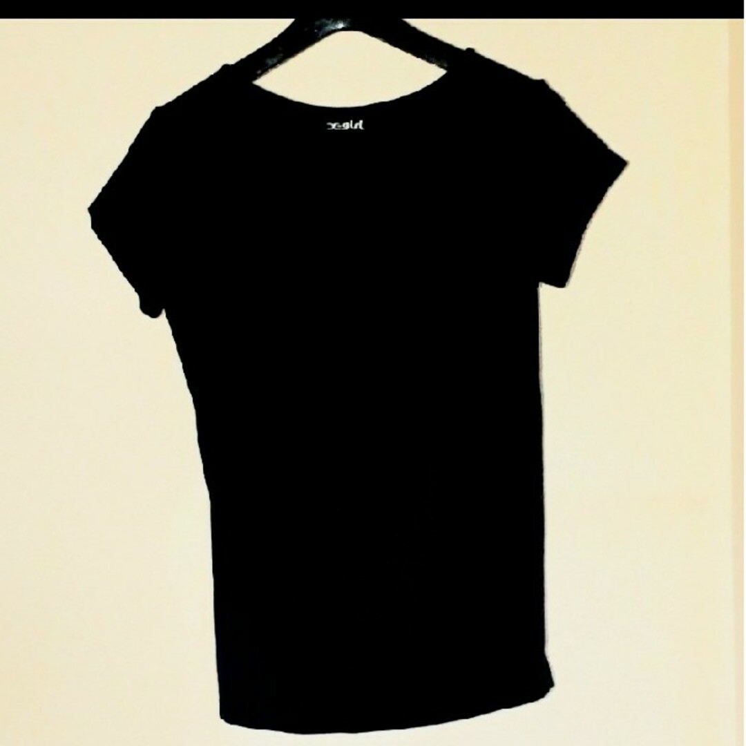 X-girl(エックスガール)のX-girl☆ブラックTシャツ レディースのトップス(Tシャツ(半袖/袖なし))の商品写真