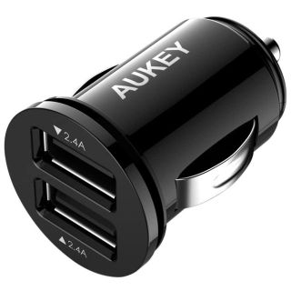 【新品未開封・急速充電】AUKEY 12W・24W シガーソケットチャージャー(車内アクセサリ)