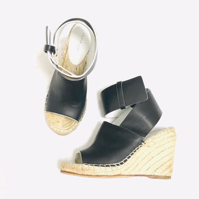 CELINE セリーヌ フィービー エスパドリーユ ウェッジ サンダル