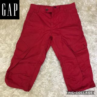 ギャップ(GAP)のGAP 立体裁断　カーゴパンツ　レッド　XS(ワークパンツ/カーゴパンツ)