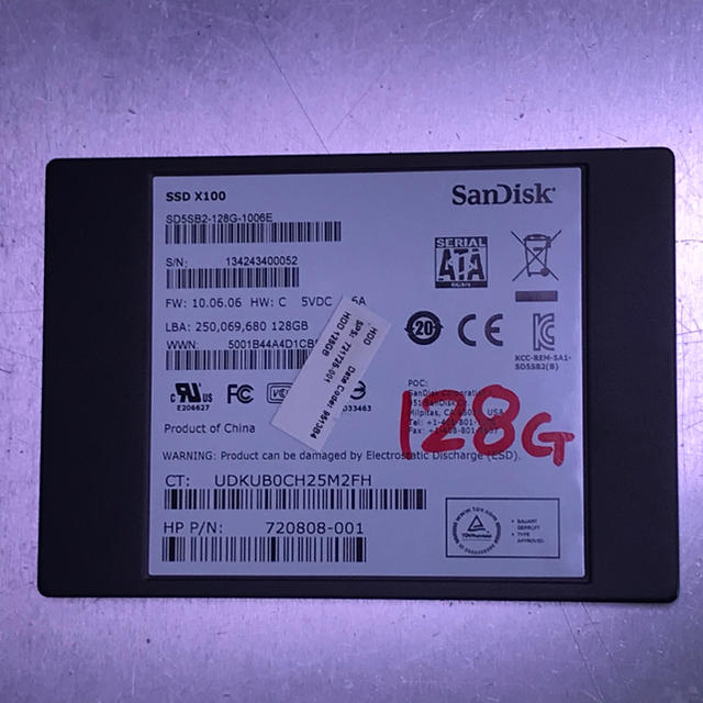 １２８ GB   SSD   Windows１０　インストール 1
