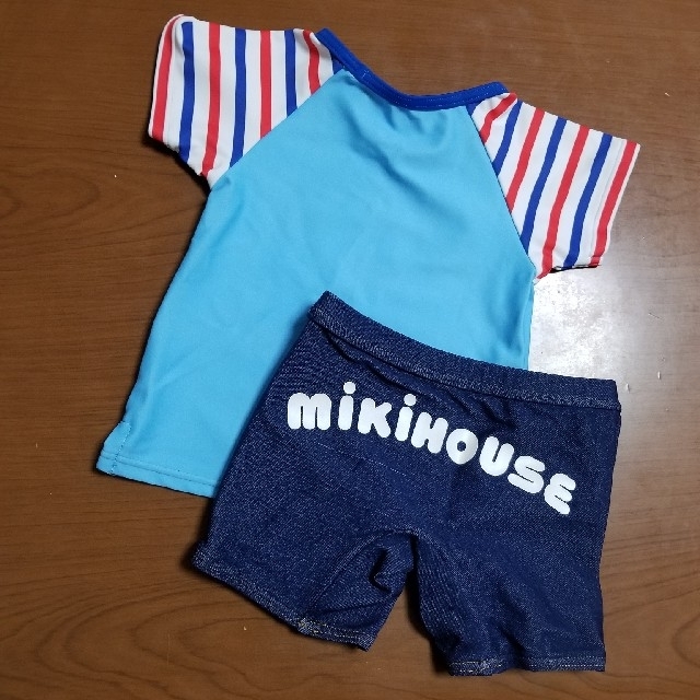 mikihouse(ミキハウス)のミキハウス☆マリンカラー水着　90サイズ キッズ/ベビー/マタニティのキッズ服男の子用(90cm~)(水着)の商品写真