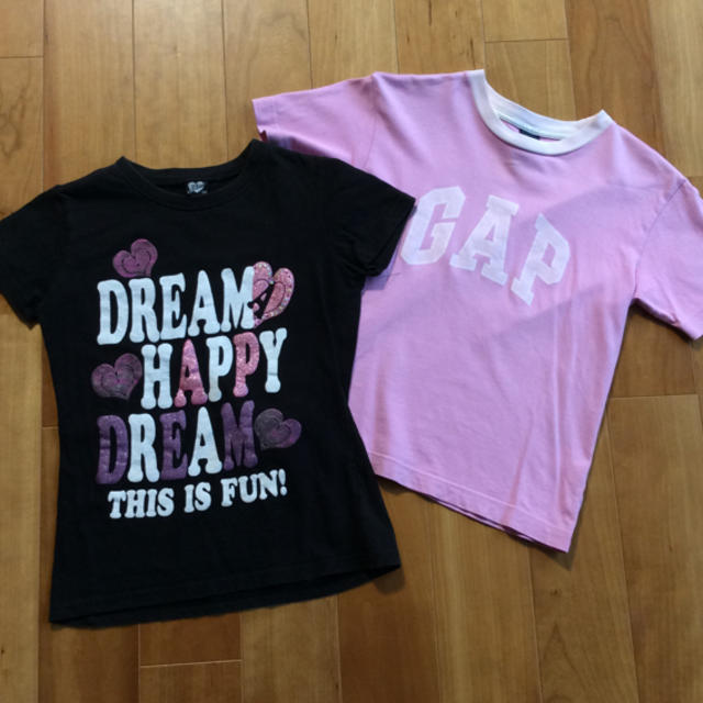 GAP(ギャップ)の★お値下げ★ GAP他 Tシャツ 140㎝ 2枚セット キッズ/ベビー/マタニティのキッズ服女の子用(90cm~)(Tシャツ/カットソー)の商品写真