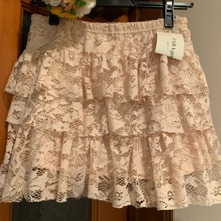 ザラキッズ(ZARA KIDS)の新品タグ付◯ザラガールズ◯レースのスカート◯152ピンク(スカート)