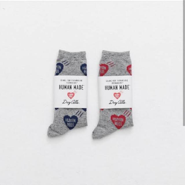 HUMAN MADE HEART PATTERN SOCKS