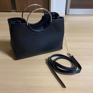 アズールバイマウジー(AZUL by moussy)のハンドバッグ　ブラック(ハンドバッグ)