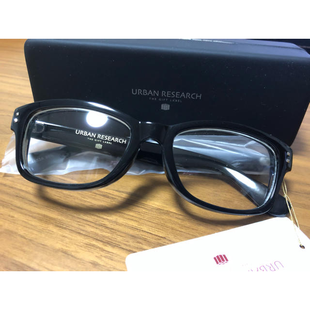 URBAN RESEARCH(アーバンリサーチ)のアーバンリサーチ　黒縁メガネ レディースのファッション小物(サングラス/メガネ)の商品写真