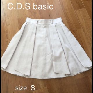 シーディーエスベーシック(C.D.S BASIC)の【C.D.S basic】プリーツスカート(ひざ丈スカート)