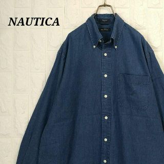 ノーティカ(NAUTICA)のノーティカ BDシャツ ワンポイント デニム調カラー ビッグシルエット(シャツ)