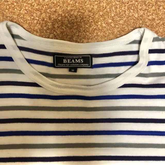 BEAMS(ビームス)のBEAMS ボーダー半袖Tシャツ／Mサイズ メンズのトップス(Tシャツ/カットソー(半袖/袖なし))の商品写真