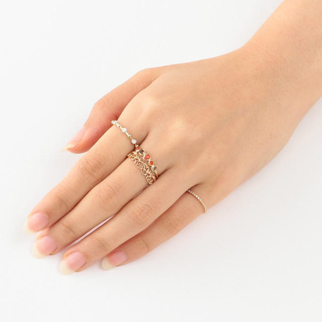 8800円格安 購入 店舗備品 agete k10透かしリング リング 【2022