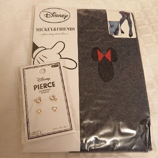 ディズニー(Disney)のDisney ミニータイツ＆ミッキーピアス セット(タイツ/ストッキング)