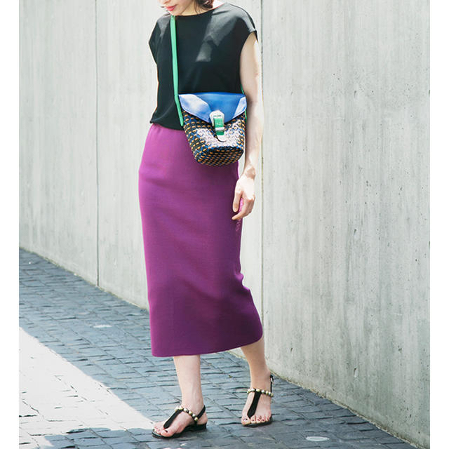 STUNNING LURE(スタニングルアー)のニットタイトスカート♡ レディースのスカート(ロングスカート)の商品写真