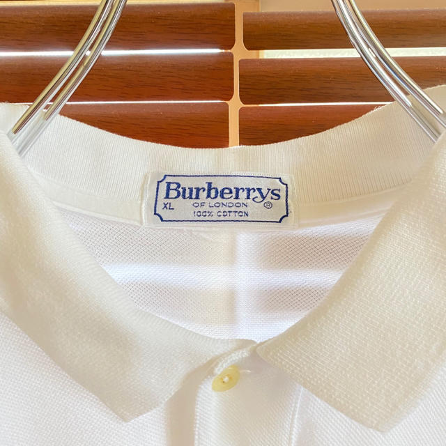 BURBERRY(バーバリー)のバーバリー　刺繍ロゴ　ポロシャツ メンズのトップス(ポロシャツ)の商品写真