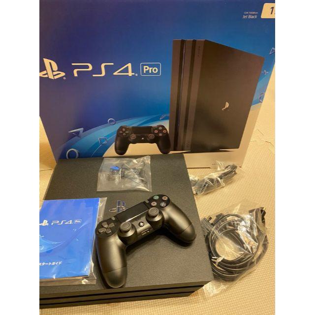 PlayStation4(プレイステーション4)の[美品] SONY PlayStation4 Pro 本体 CUH-7000BB エンタメ/ホビーのゲームソフト/ゲーム機本体(家庭用ゲーム機本体)の商品写真