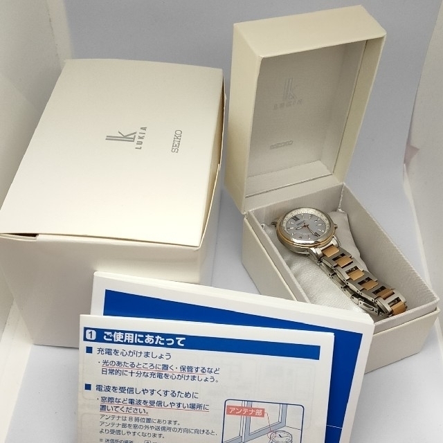 SEIKO(セイコー)の【まみ51様専用】セイコー ルキア レディダイヤ 電波 チタン SSQV034 レディースのファッション小物(腕時計)の商品写真