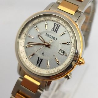 セイコー(SEIKO)の【まみ51様専用】セイコー ルキア レディダイヤ 電波 チタン SSQV034(腕時計)