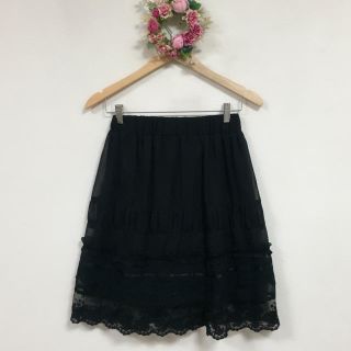 アクシーズファム(axes femme)のaxes femme レーススカート(ひざ丈スカート)