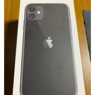 アイフォーン(iPhone)のiPhone11 64GB ブラック本体　美品(スマートフォン本体)