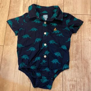 ベビーギャップ(babyGAP)の美品♡babygap シャツロンパース 70(ロンパース)