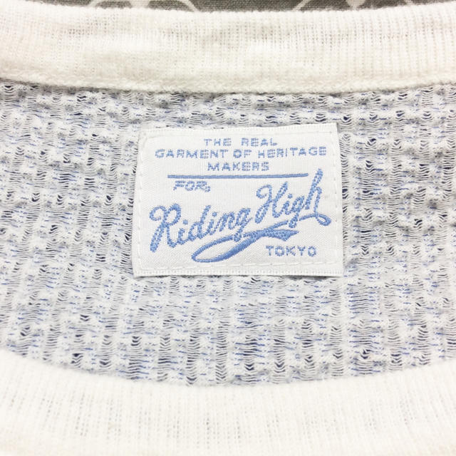 JOURNAL STANDARD(ジャーナルスタンダード)のRiding High ストライプ柄 半袖カットソー Tシャツ ブルー 日本製 レディースのトップス(カットソー(半袖/袖なし))の商品写真