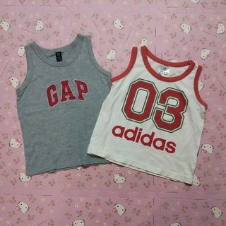 ギャップ(GAP)のGAP adidas タンクトップ(Tシャツ/カットソー)