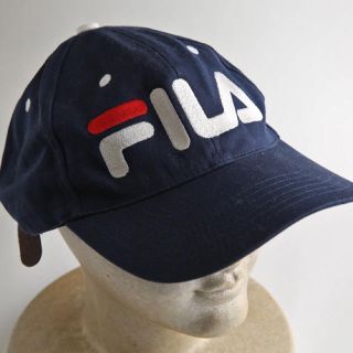 フィラ(FILA)のフィラ⭐︎刺繍ロゴキャップ ネイビー(キャップ)