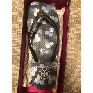 トリーバーチ(Tory Burch)のトリーバーチ　ビーチサンダル　ネイビー　サイズ6(ビーチサンダル)