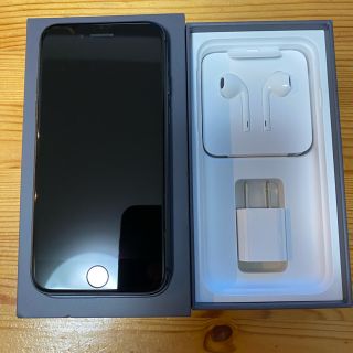 アイフォーン(iPhone)の【美品】iPhone8 spacegray 64GB SIMフリーMOFT X付(スマートフォン本体)