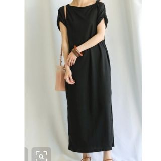 セレクト(SELECT)のSELECTmoca 黒ロングワンピース新品(ロングワンピース/マキシワンピース)