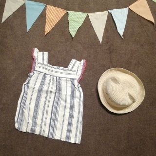 カーターズ(carter's)のcarter's ノースリーブワンピース 女の子 12month(ワンピース)