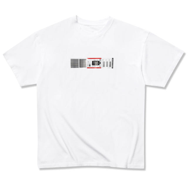 uniform experiment(ユニフォームエクスペリメント)のUE TBS AIRLINE TAG TEE (FRGMT DESIGN) メンズのトップス(Tシャツ/カットソー(半袖/袖なし))の商品写真