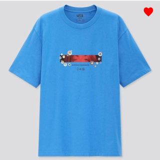 ユニクロ(UNIQLO)のUNIQLO ビリー・アイリッシュ×村上隆 UT 半袖 BLUE XXL(Tシャツ/カットソー(半袖/袖なし))