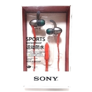 ソニー(SONY)のSONY 防水 ヘッドホンMDR-AS800AP   オレンジ(ヘッドフォン/イヤフォン)