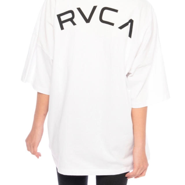 新品 RVCA ルーカ L バック アーチ ロゴ ビッグ シルエット Tシャツ