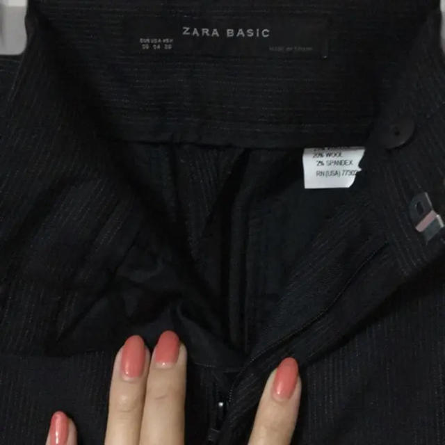 ZARA(ザラ)のZara basic ザラ  ストライプ パンツ レディースのパンツ(チノパン)の商品写真